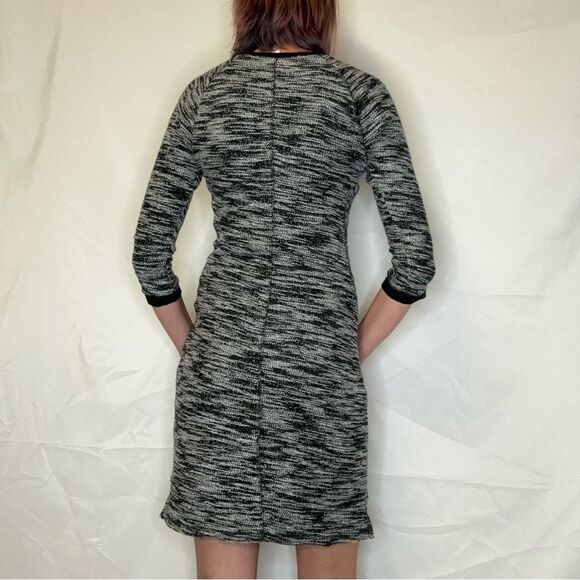 Old Navy Women's Casual Black & White Marl Dress 3/4 Length ST S SM Small TALL - Picture 2 of 13